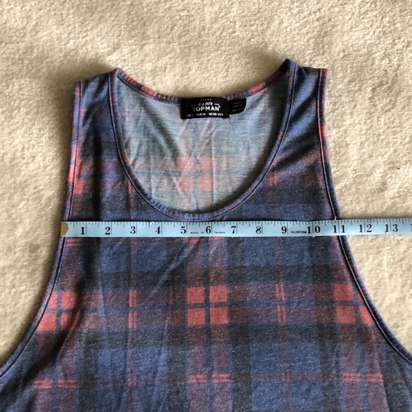 Top man men’s plaid tank top - Picture 8 of 8